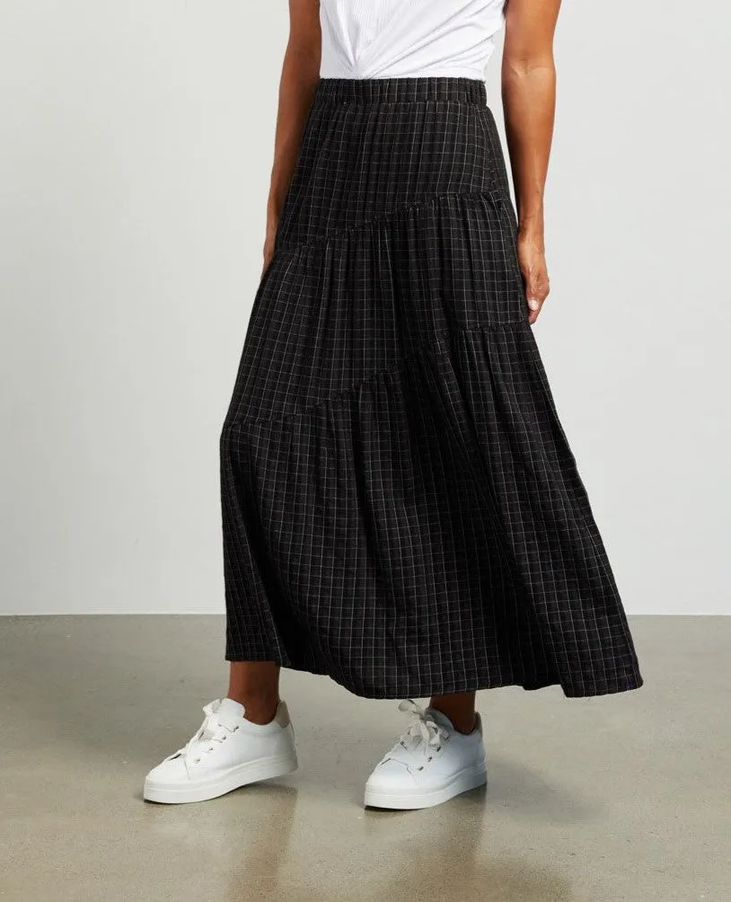 Harper Skirt - Black Plaid