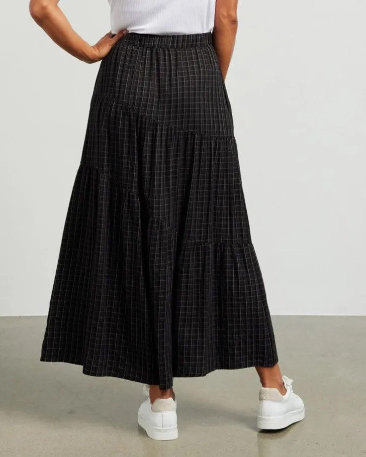 Harper Skirt - Black Plaid