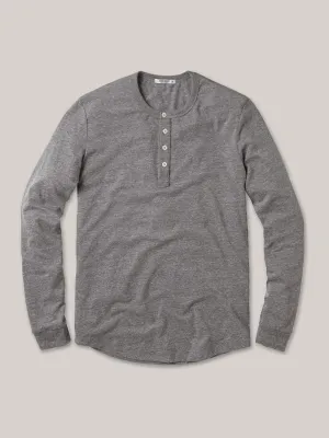 Heather Grey Vintage Tri-Blend Henley