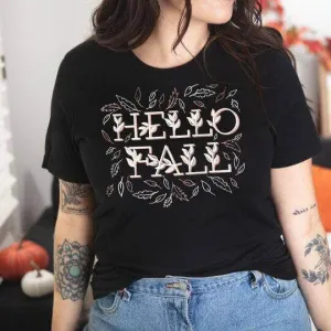 Hello Fall Short Sleeve Shirt