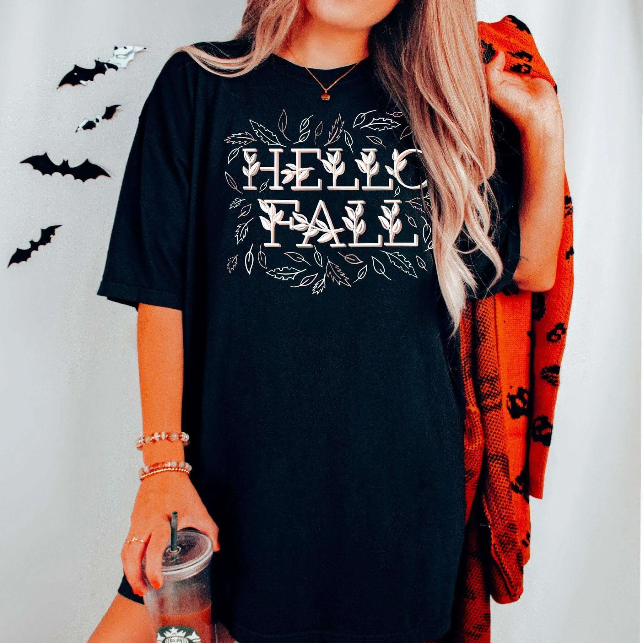 Hello Fall Short Sleeve Shirt