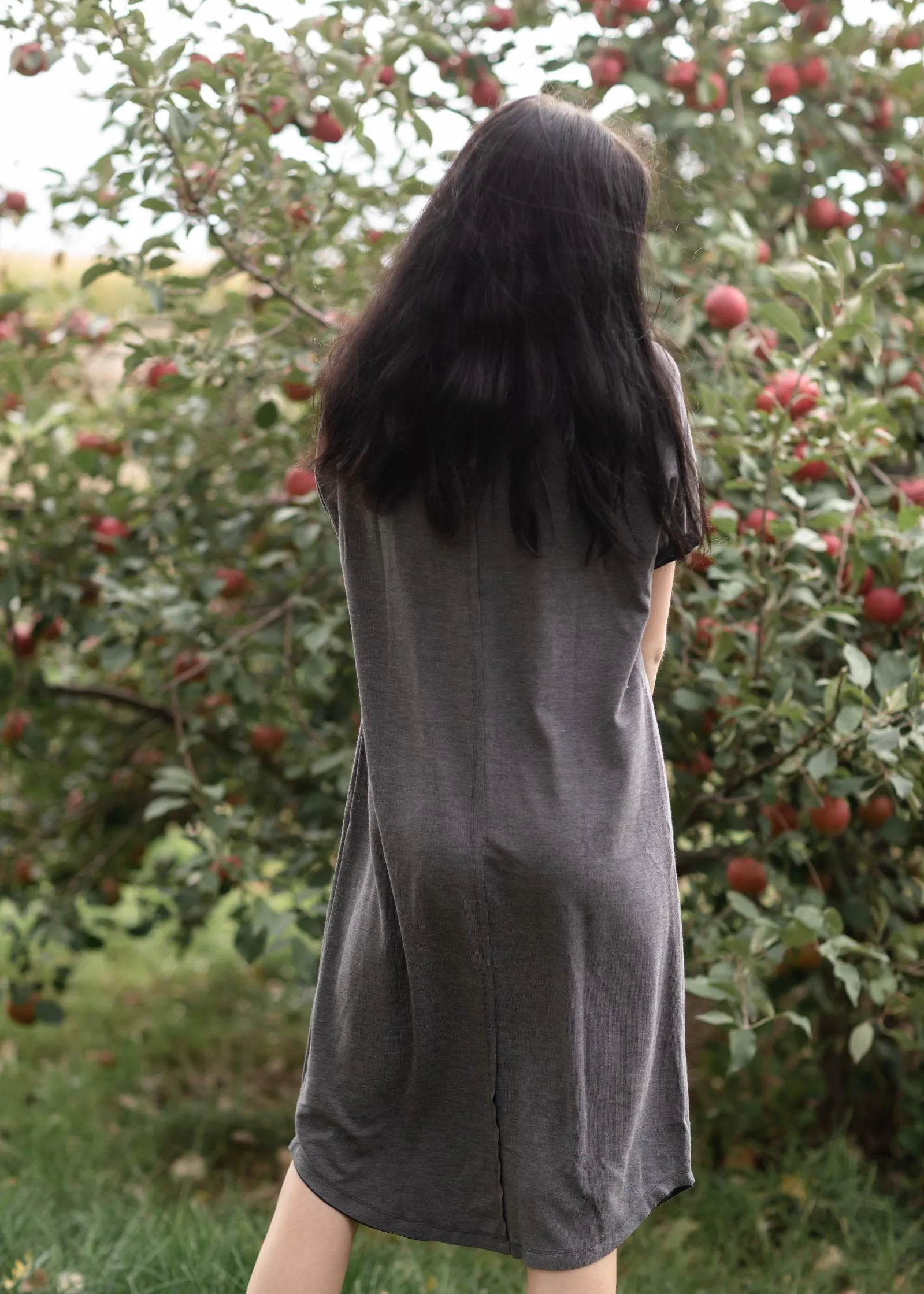 Henley Button Up T-Shirt Midi Dress - FINAL SALE