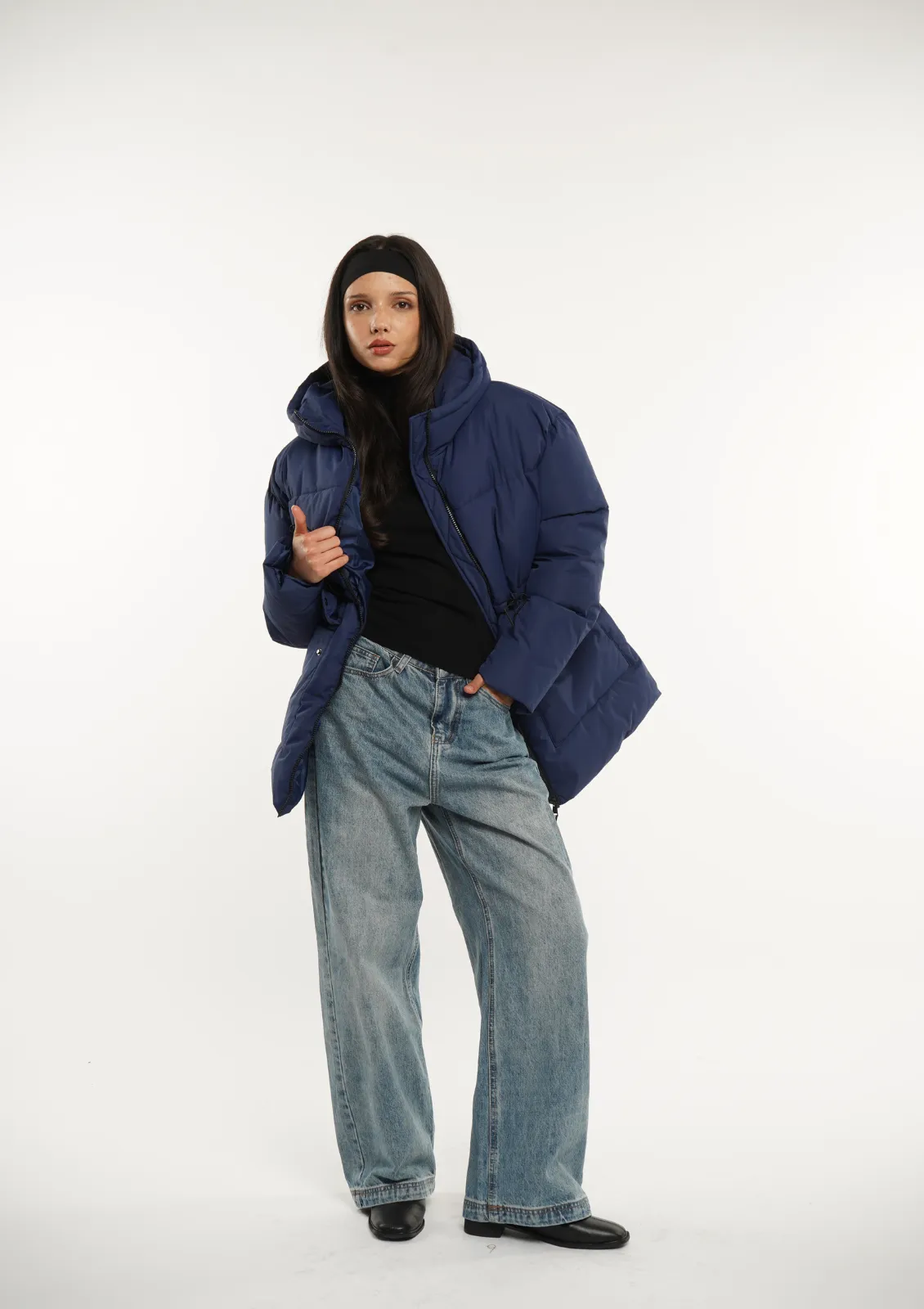 Hooded Puffer Jacket Splashproof
