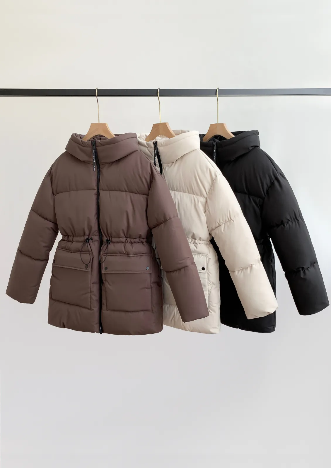 Hooded Puffer Jacket Splashproof