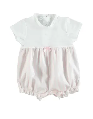 I Do Pink Check Romper