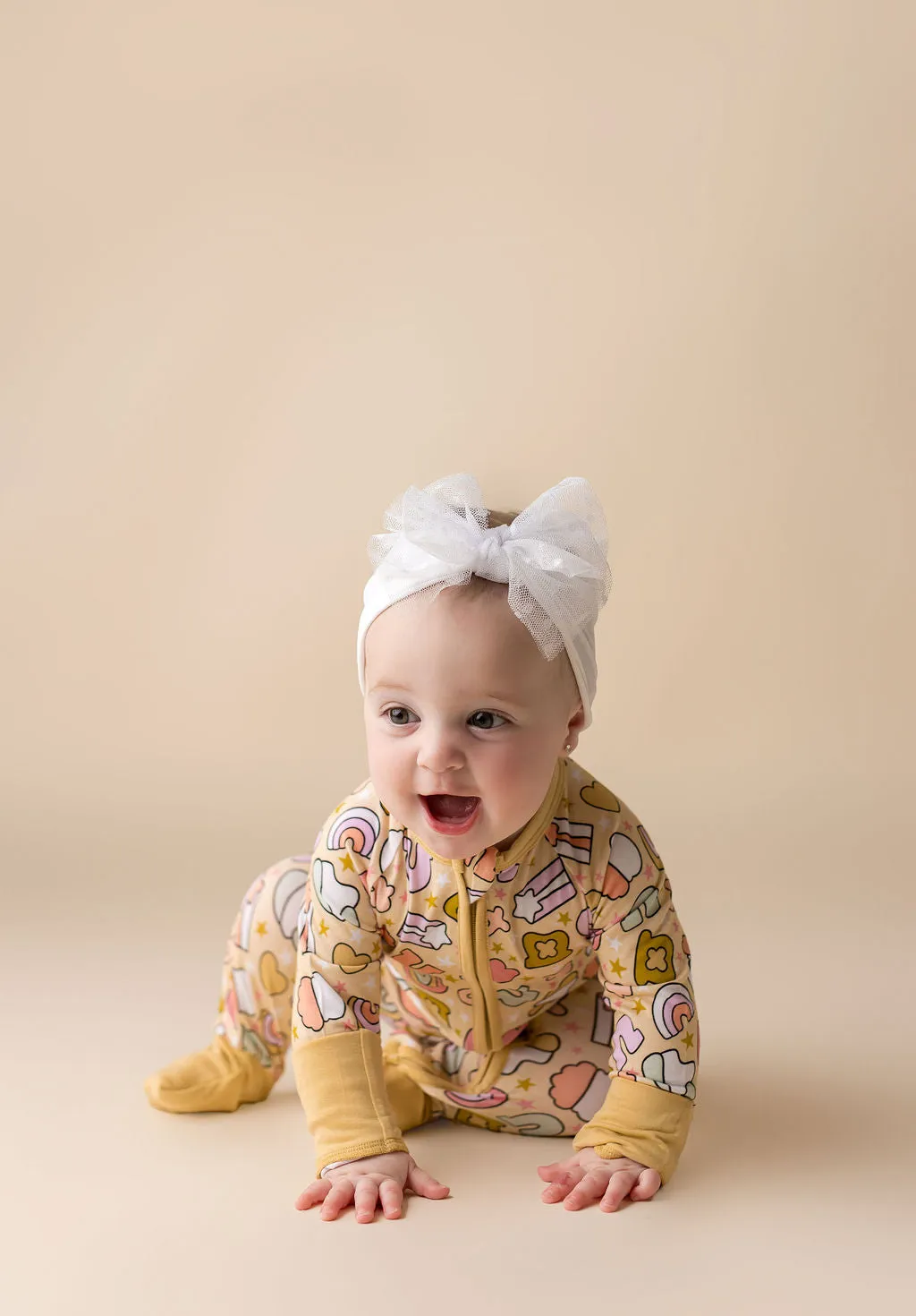 In My Jammers Lucky You Zipper Romper