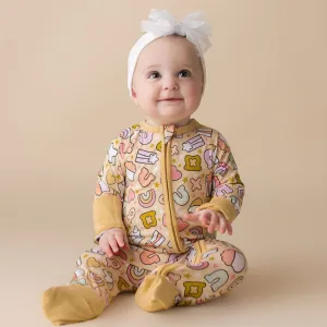 In My Jammers Lucky You Zipper Romper