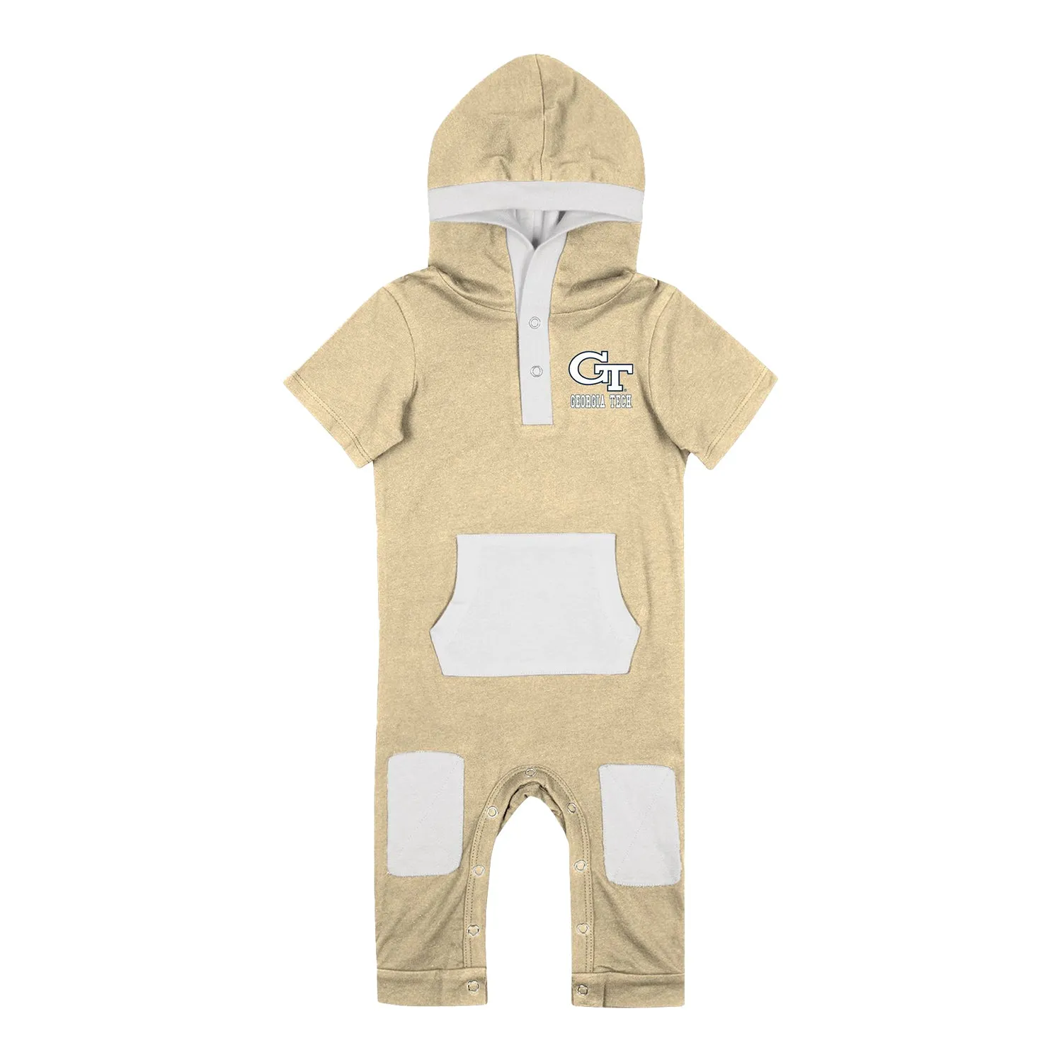 Infant Georgia Tech Yellow Jackets Keyboard Gold Romper
