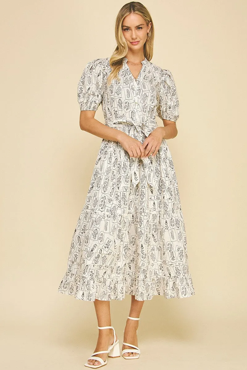 Italy Spring Midi Dress