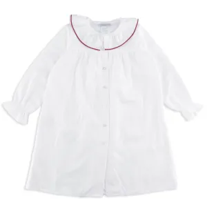 Ivory and Red Holiday Nightgown