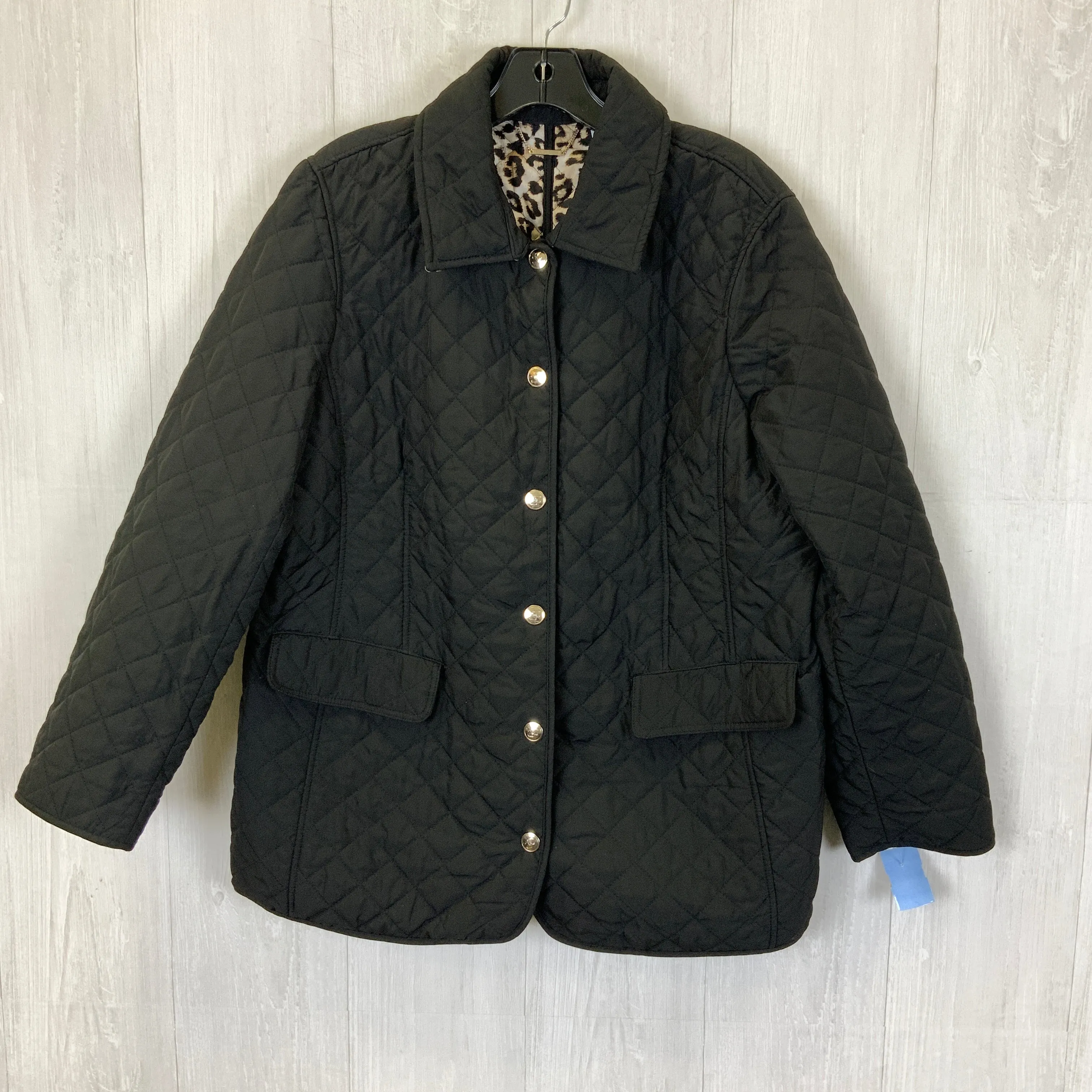Jacket Puffer & Quilted By Chicos In Black, Size: Xl