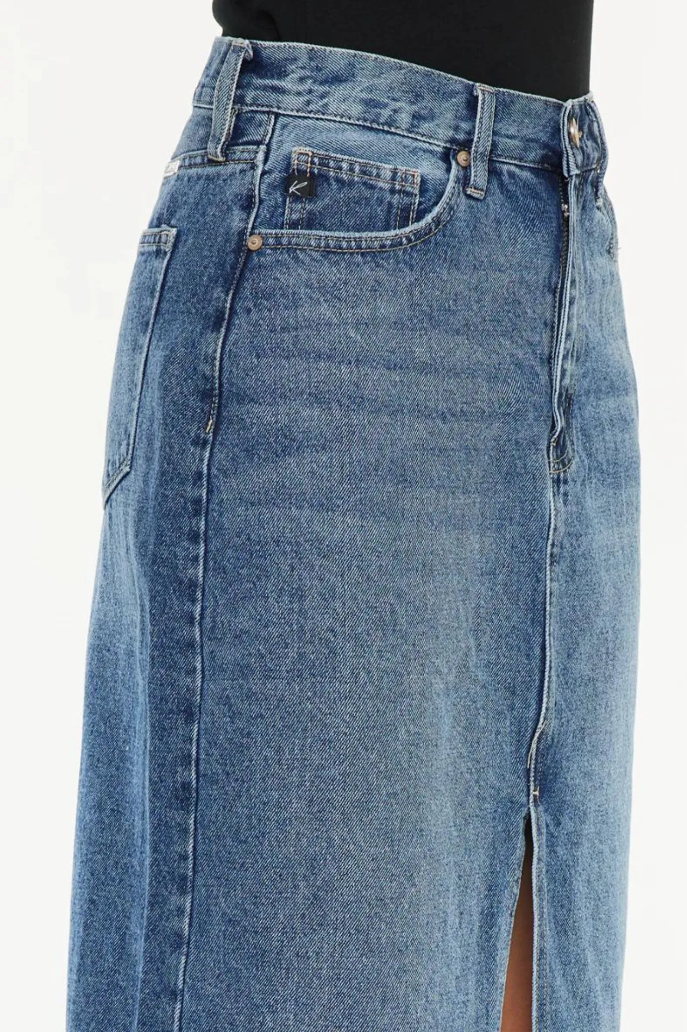 KanCan 90s Denim Maxi Skirt