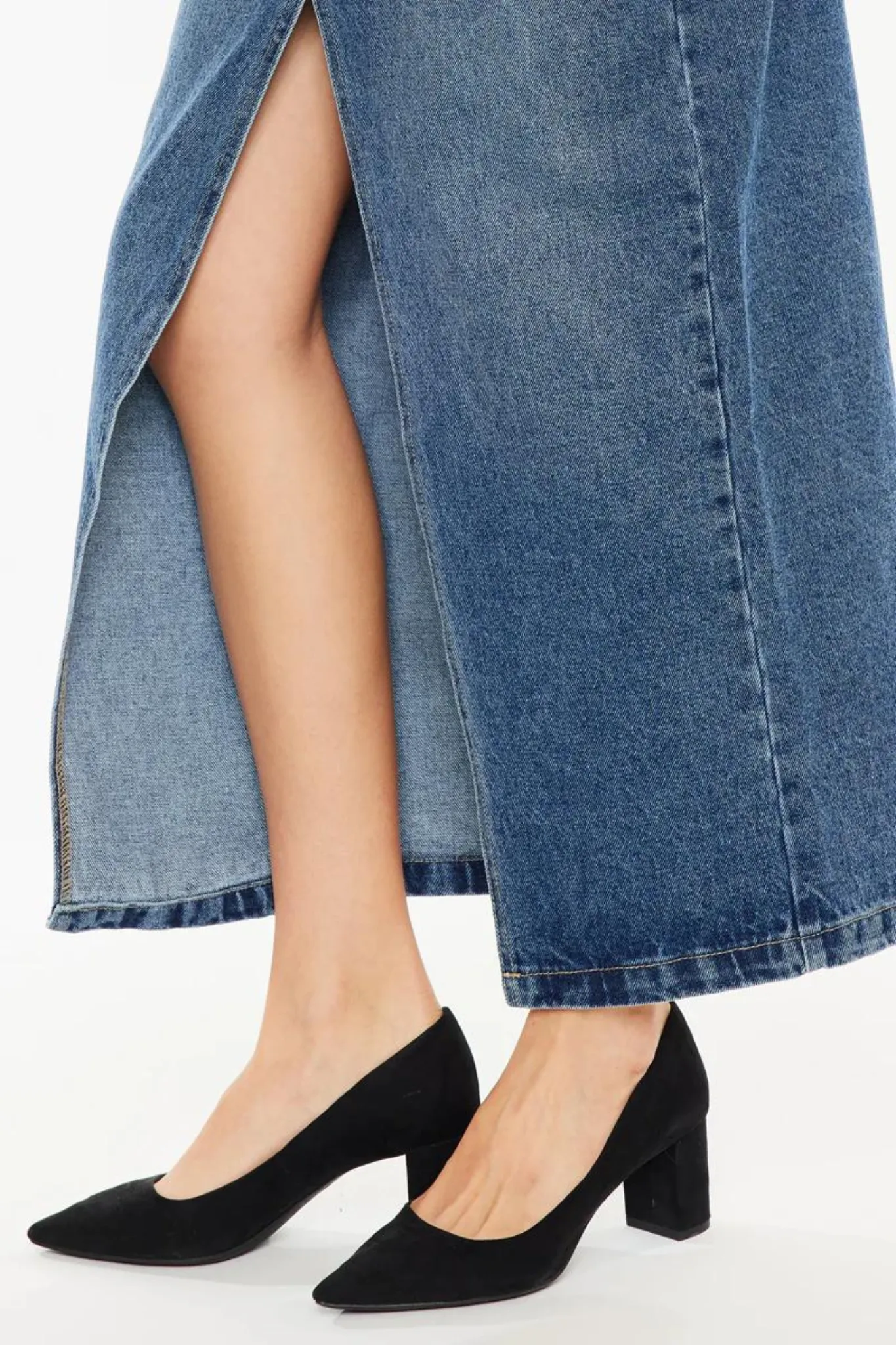 KanCan 90s Denim Maxi Skirt