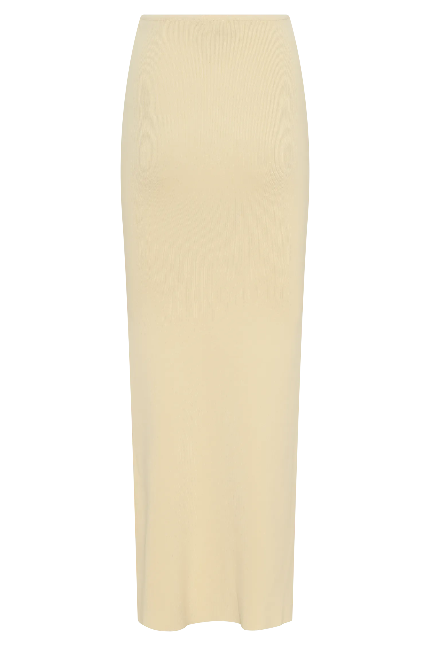 Keaton Fishtail Knit Maxi Skirt - Lemon