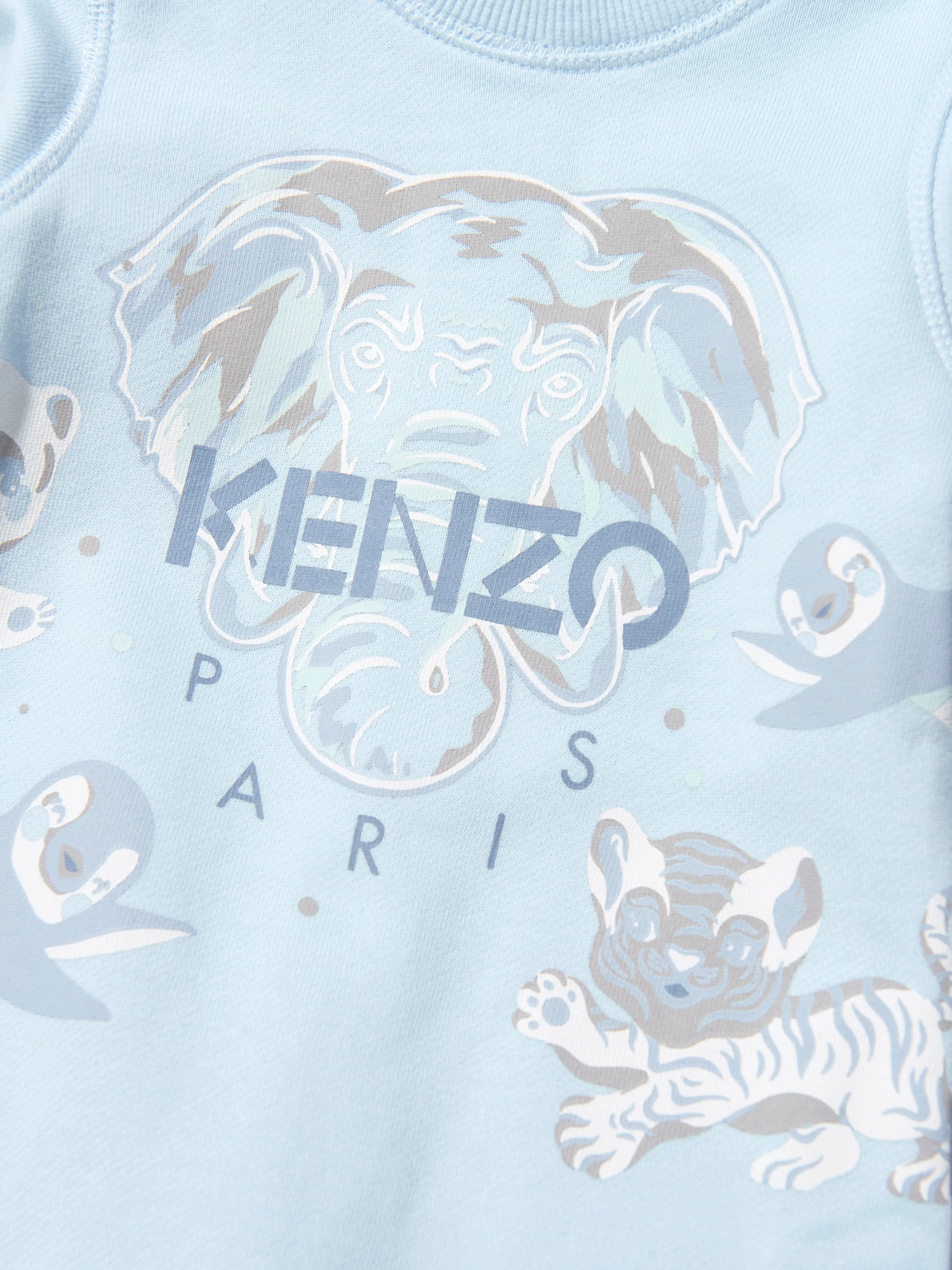 KENZO Baby Boys Organic Cotton Elephant Romper