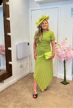 Kevan Jon Blaire midi dress in pear