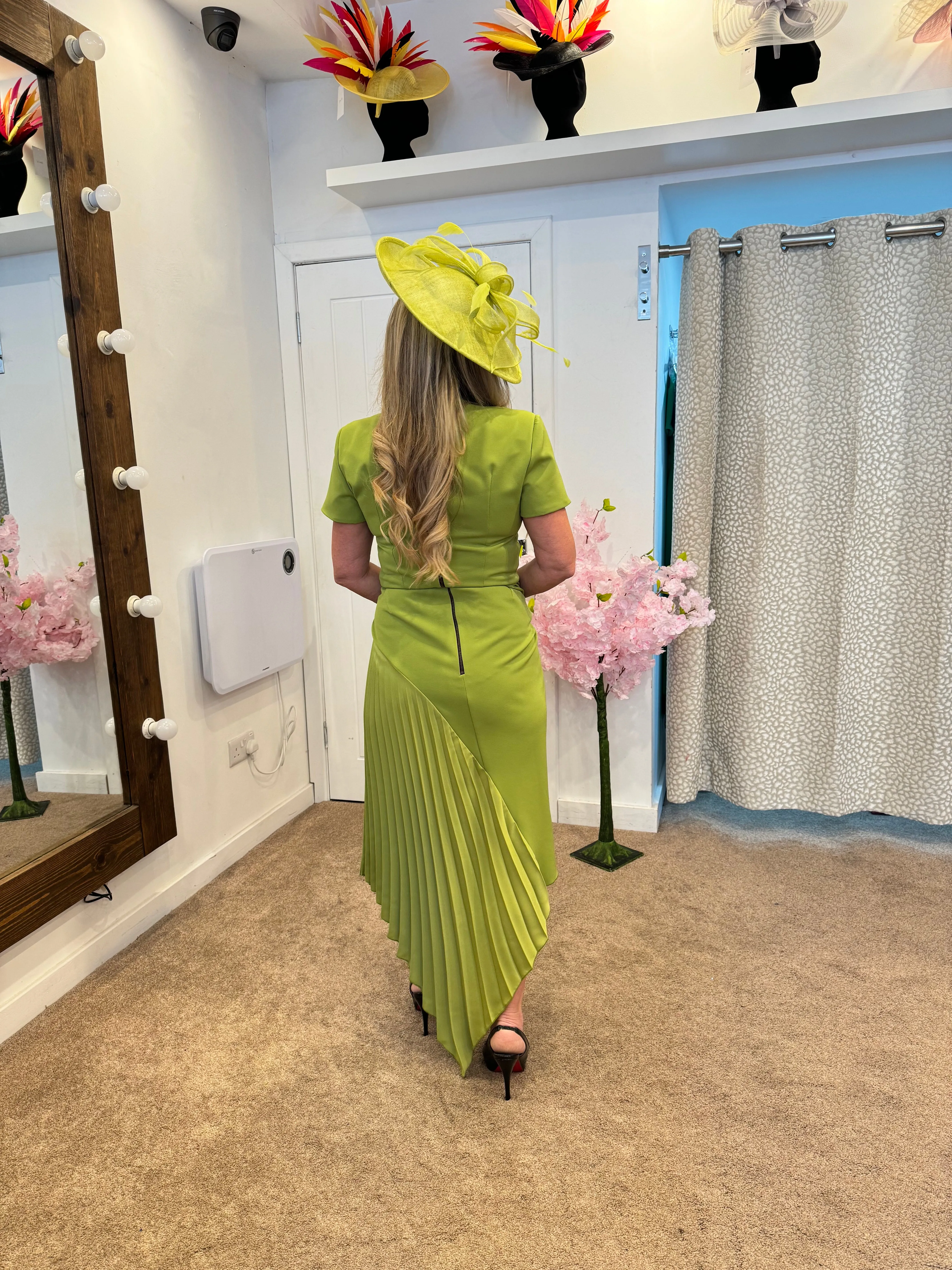 Kevan Jon Blaire midi dress in pear