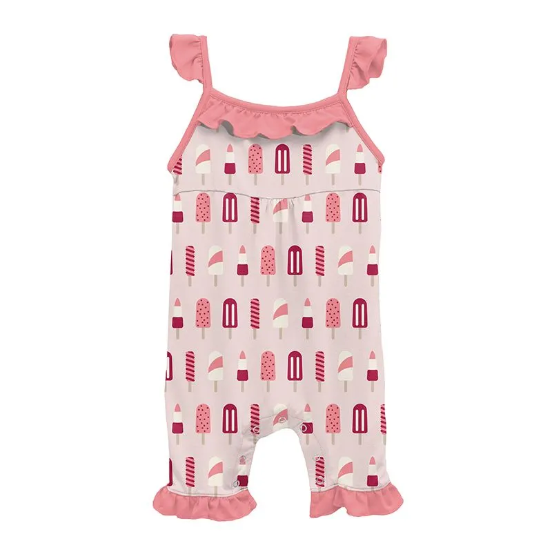 Kickee Pants Wing Romper - Macaroon Popsicles
