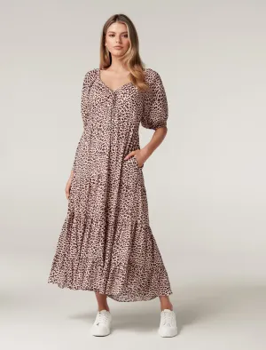 Kourtney Tiered Midi Dress