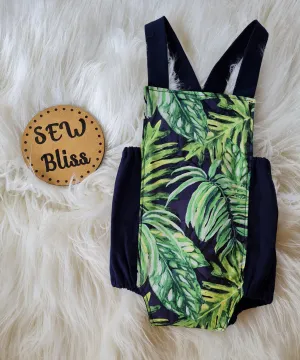 Leaf theme romper