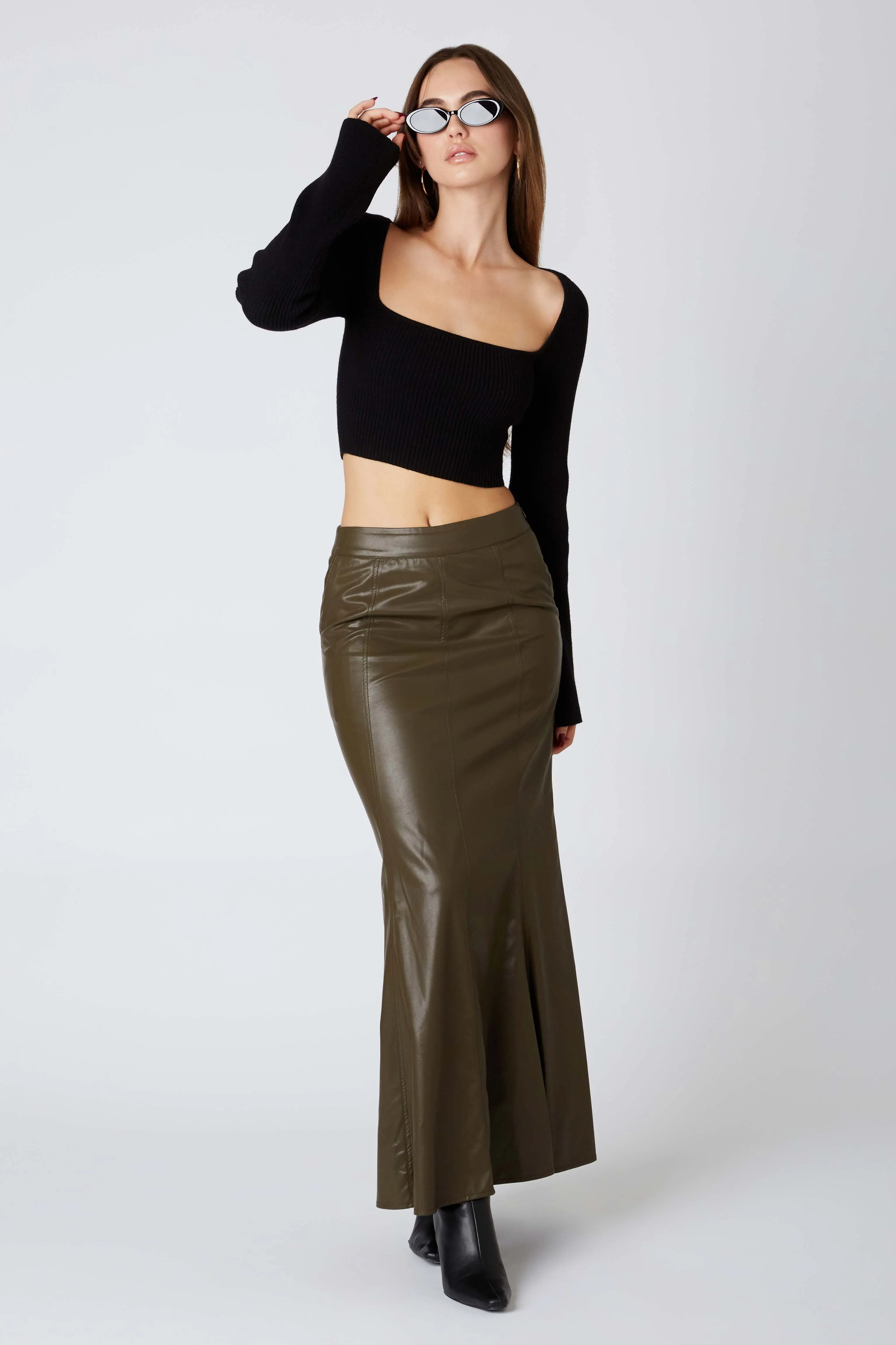 Leather Maxi Skirt