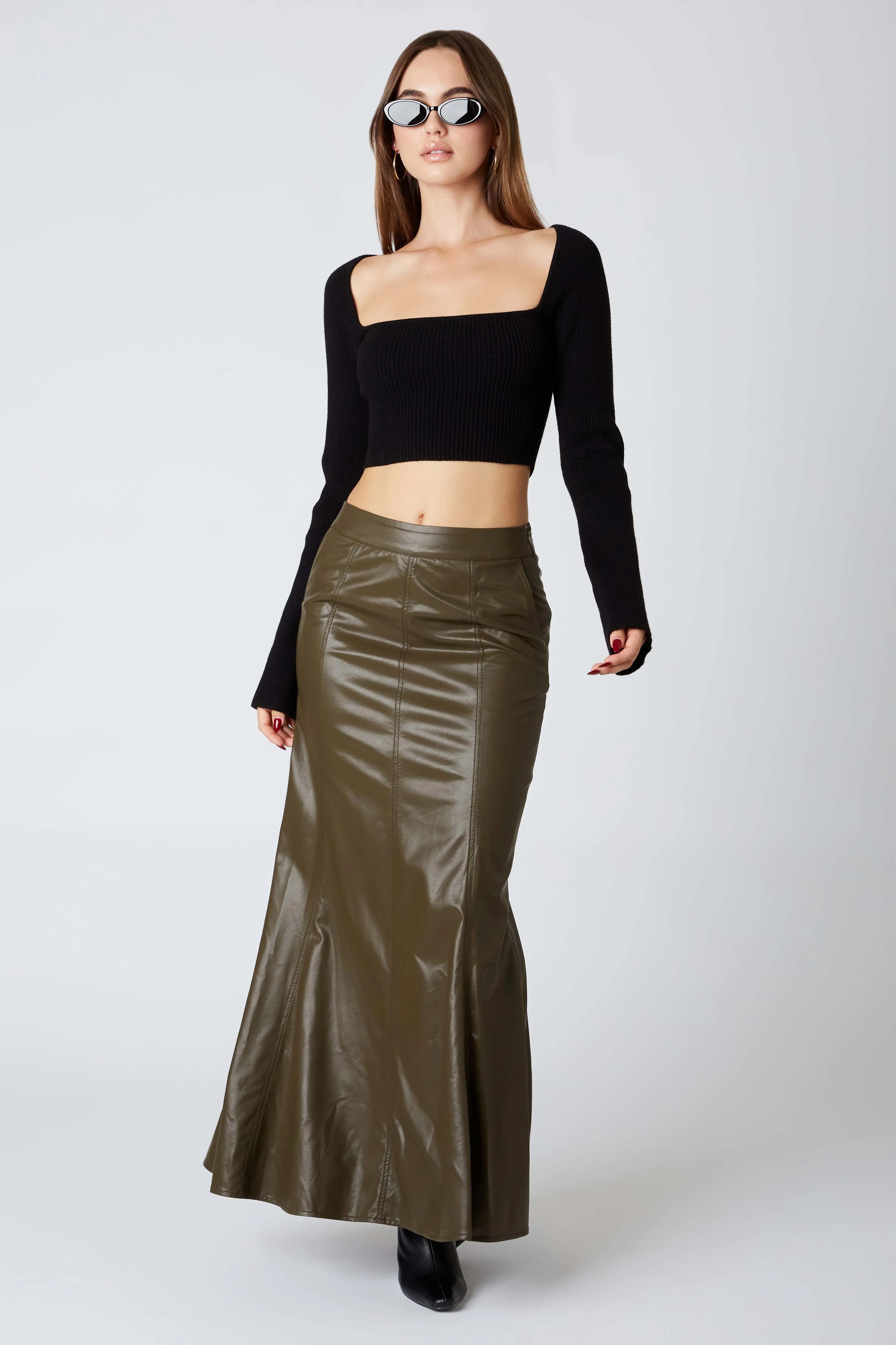 Leather Maxi Skirt