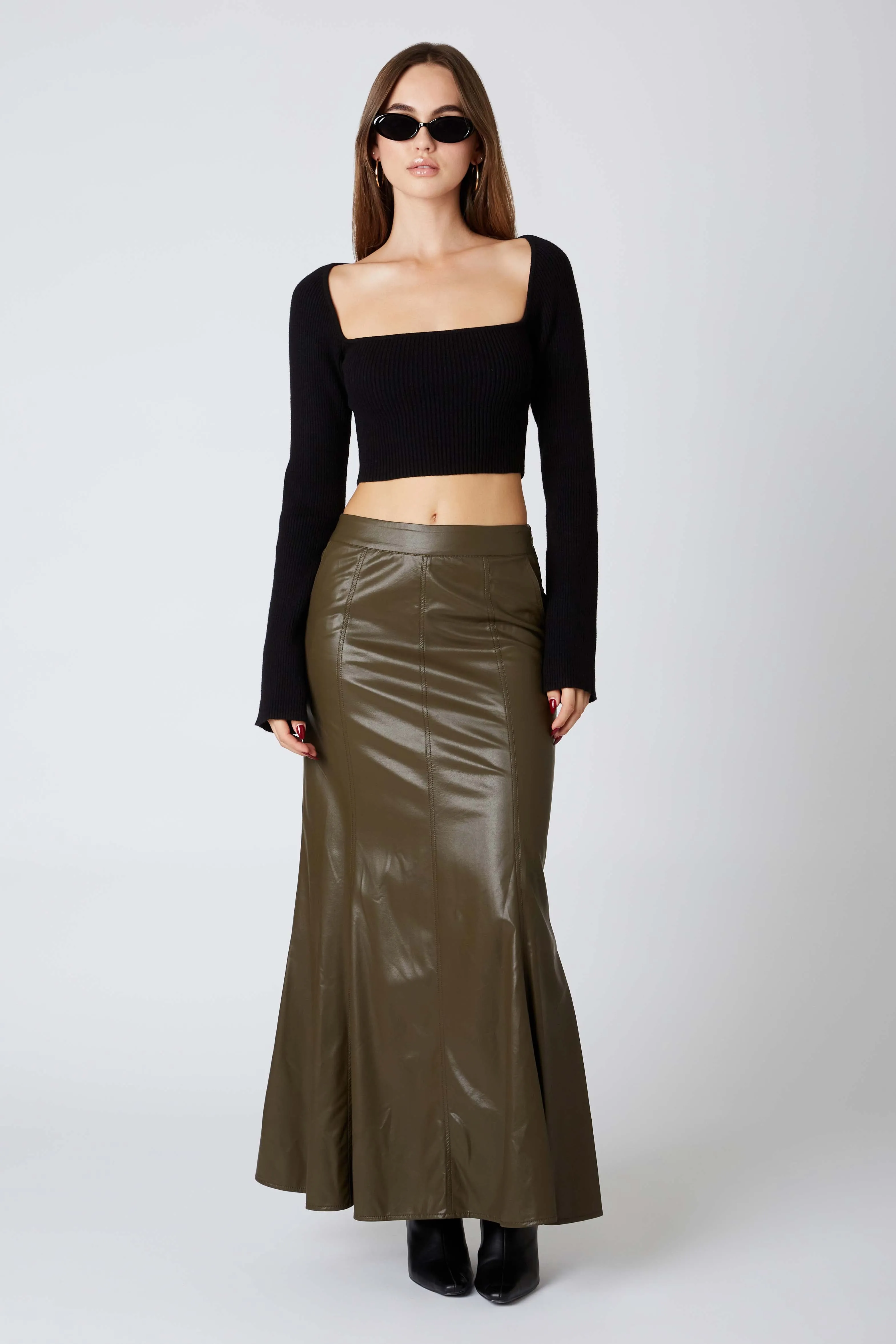 Leather Maxi Skirt