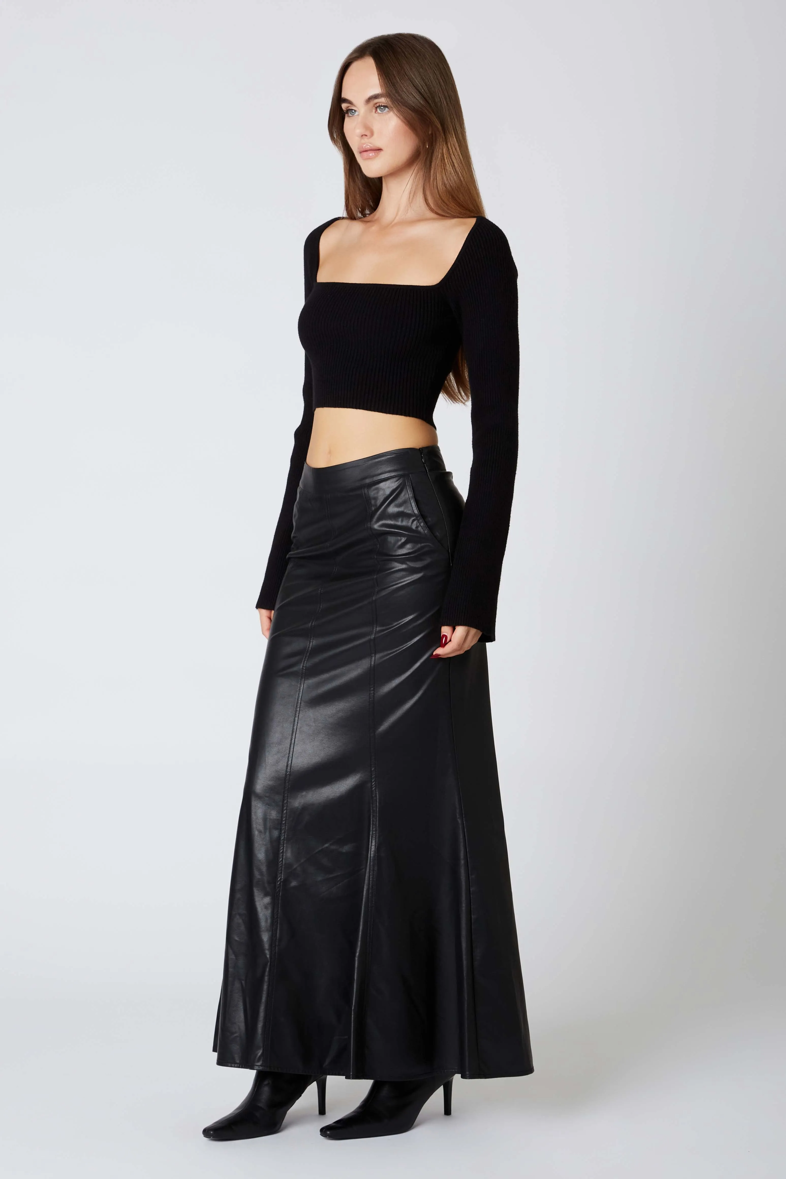 Leather Maxi Skirt