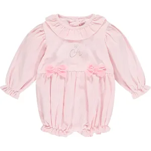 LITTLE A - Eilidh Baby Cord Romper - Baby Pink