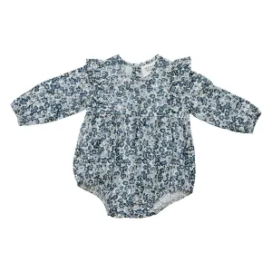 Long Sleeve Ruffle Bubble Romper - Liberty Floral
