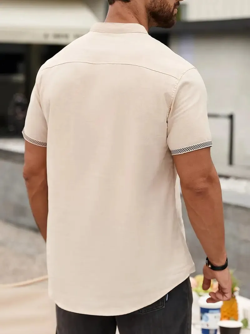 Made Gents |  Henley Polo Shirt | 50% Korting!