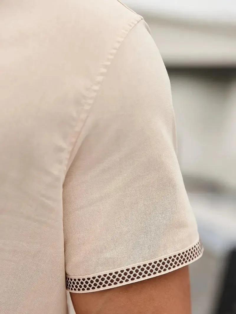 Made Gents |  Henley Polo Shirt | 50% Korting!