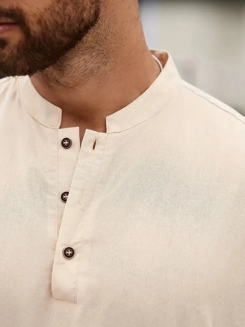 Made Gents |  Henley Polo Shirt | 50% Korting!