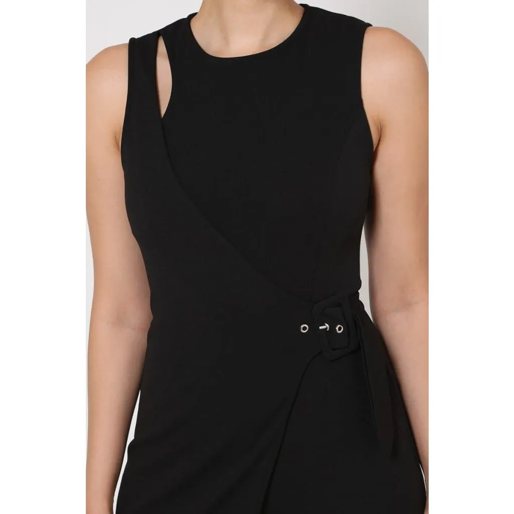 Madrea Buckle Sleeveless Romper