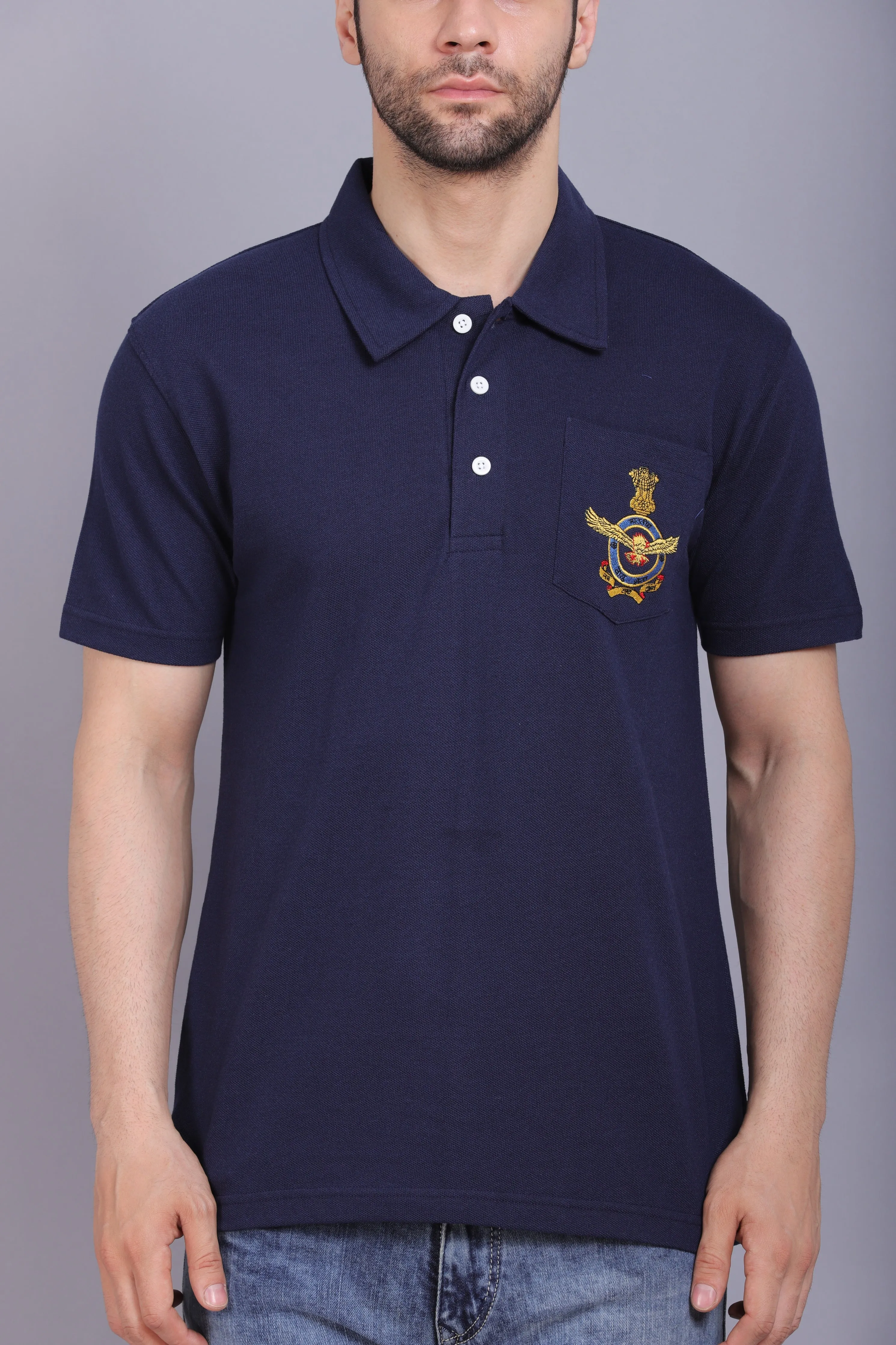 Men's AF Logo T Shirt Navy