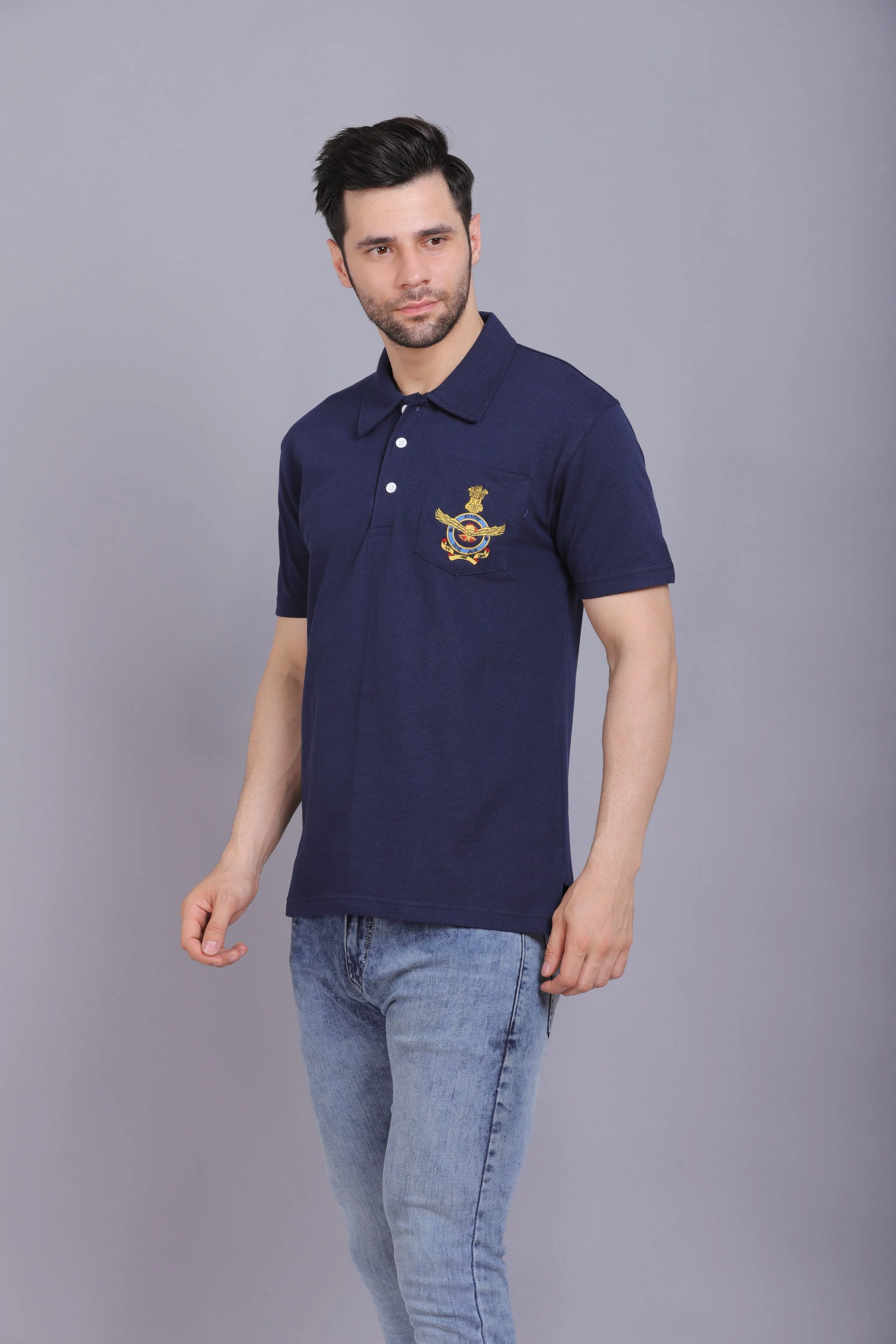 Men's AF Logo T Shirt Navy
