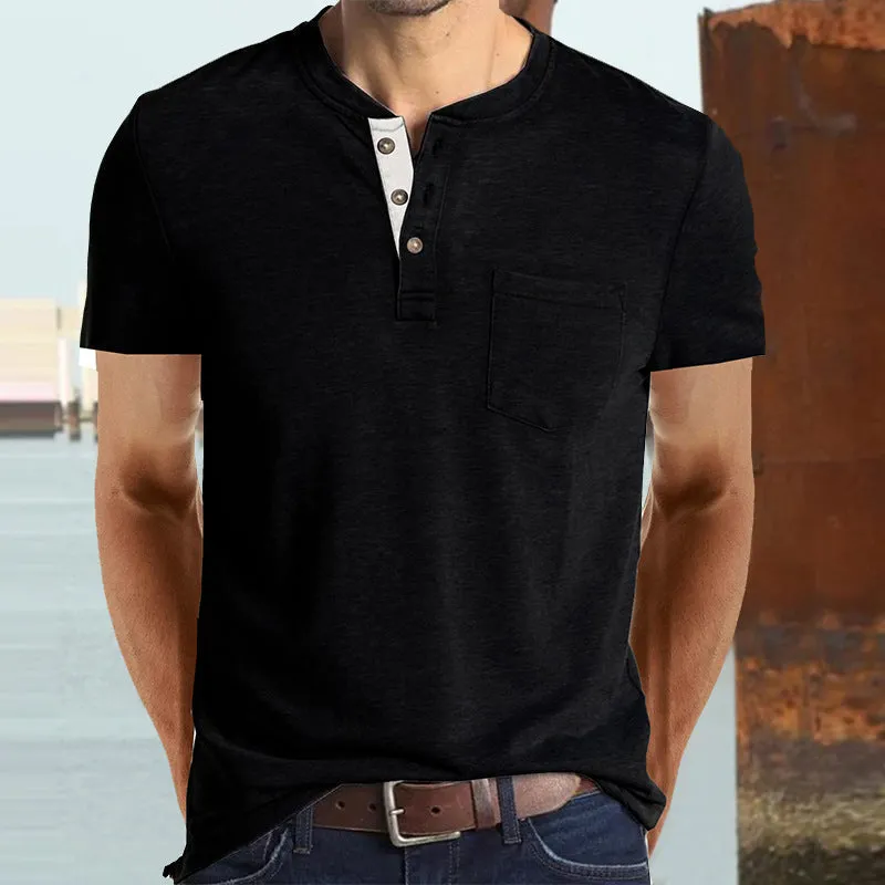 Men's Cotton Multi Color Short Sleeve T-shirt
