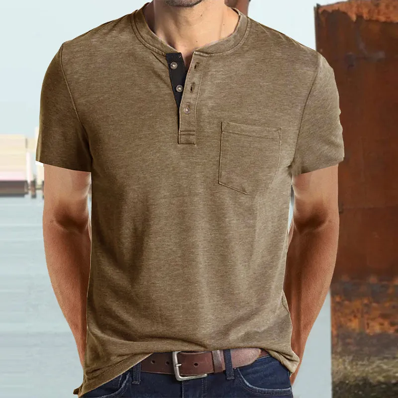 Men's Cotton Multi Color Short Sleeve T-shirt