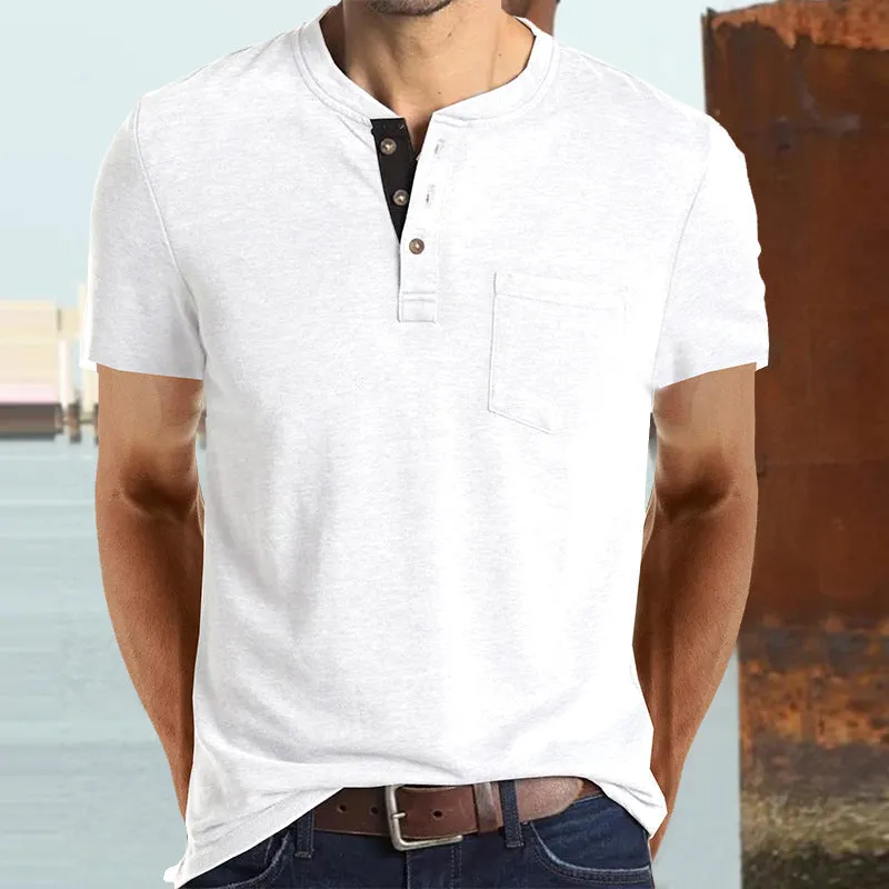 Men's Cotton Multi Color Short Sleeve T-shirt