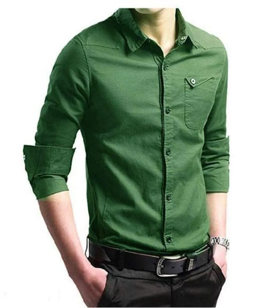 Men's Regular Fit Cotton Solid Casual Shirts