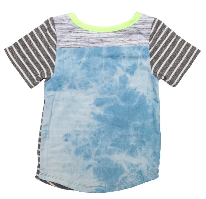 Miki Miette - Phoenix Pocket Tee in Heather Grey Stripes
