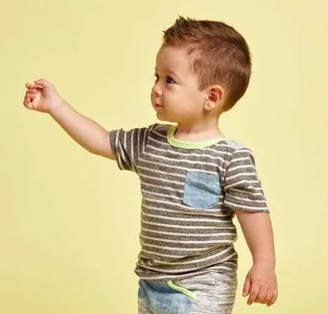 Miki Miette - Phoenix Pocket Tee in Heather Grey Stripes