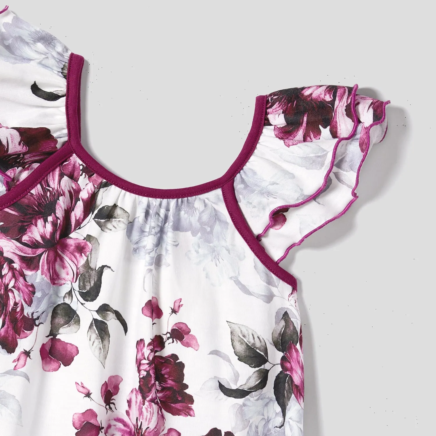 Mommy and Me Floral Panel Tank Dresses