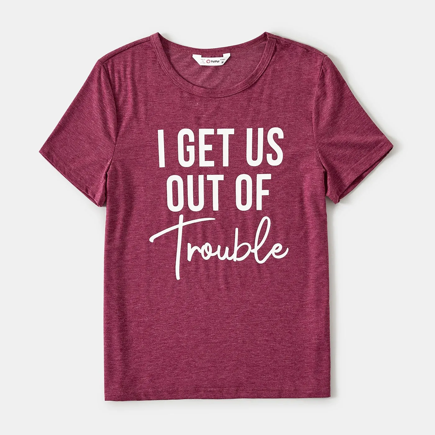 Mommy and Me Letter Print Short-sleeve Tee
