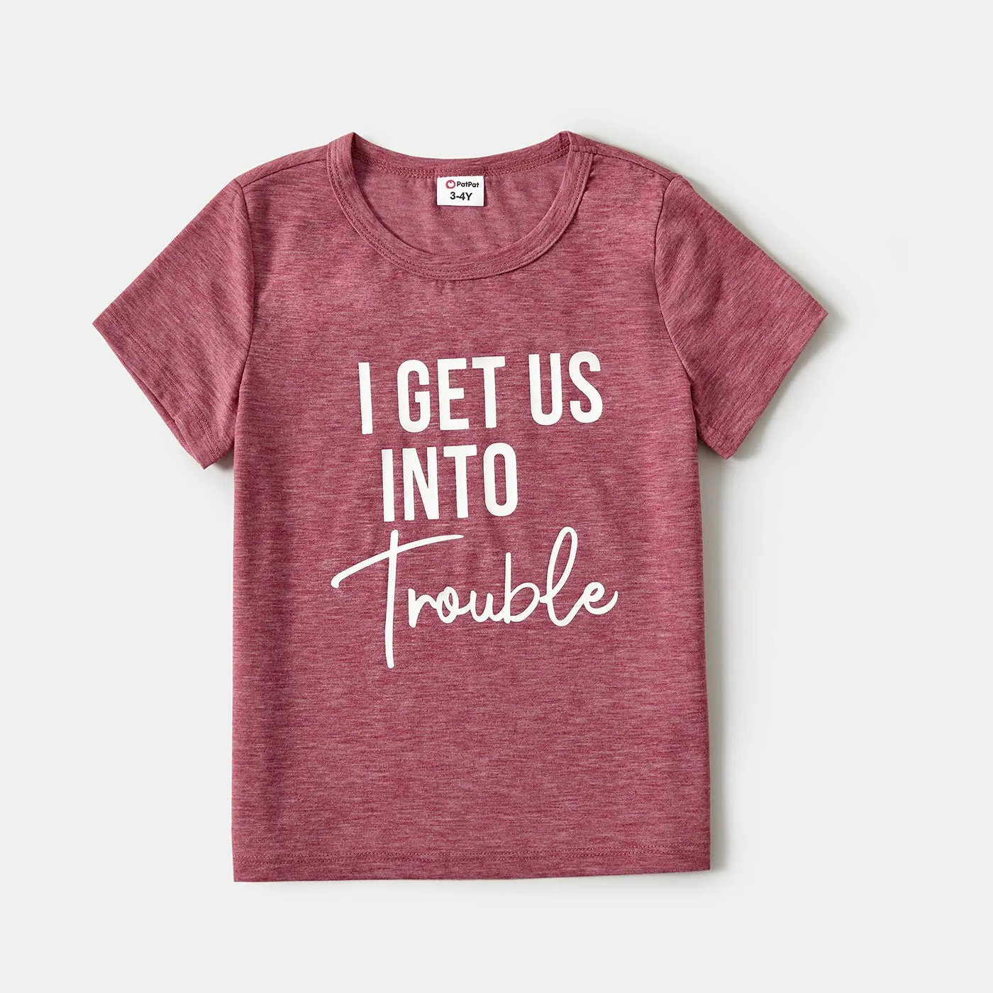 Mommy and Me Letter Print Short-sleeve Tee