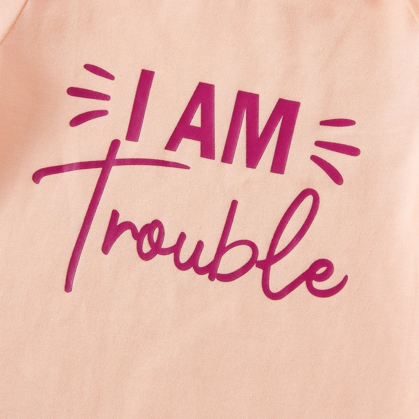 Mommy and Me Letter Print Short-sleeve Tee