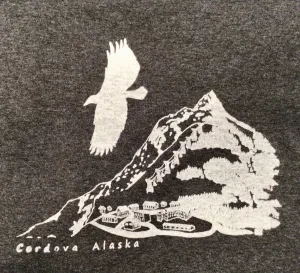 Mt Eyak Cordova Alaska long sleeve t-shirt