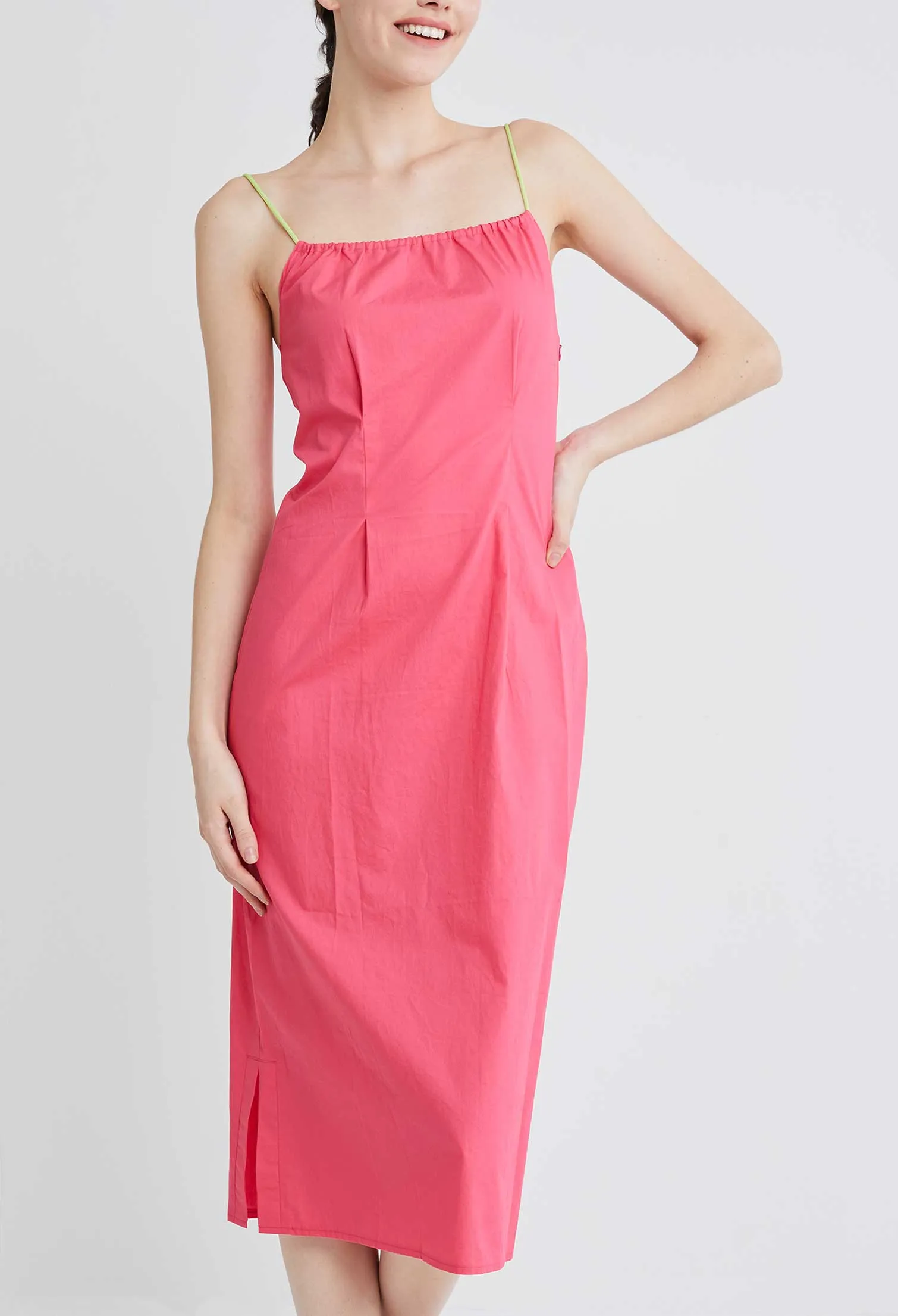 Multi Tie Stop-Notch Slip Dress