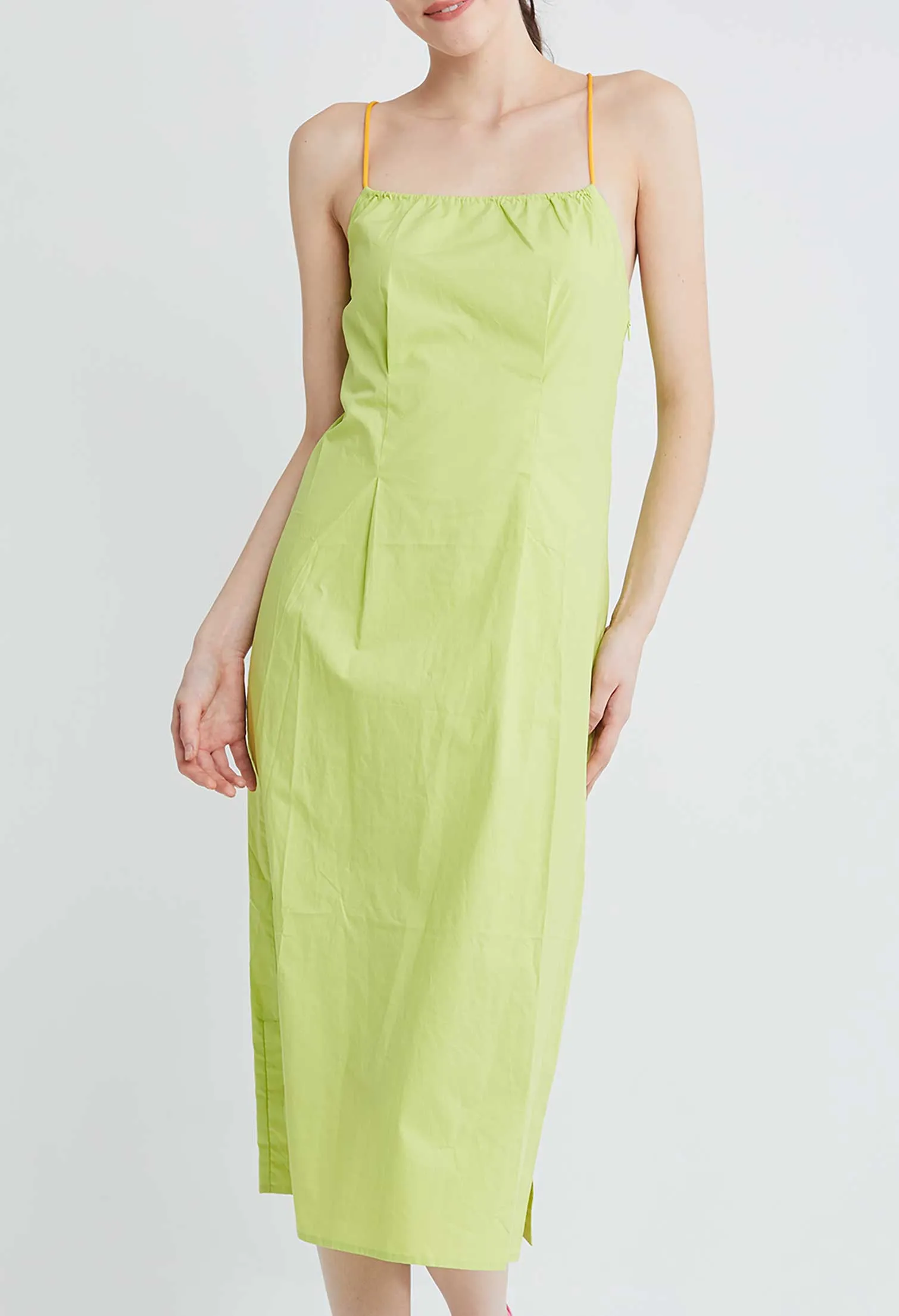 Multi Tie Stop-Notch Slip Dress