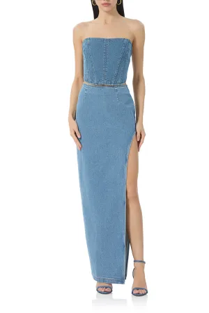 Nadia Maxi Skirt - South Pacific Wash
